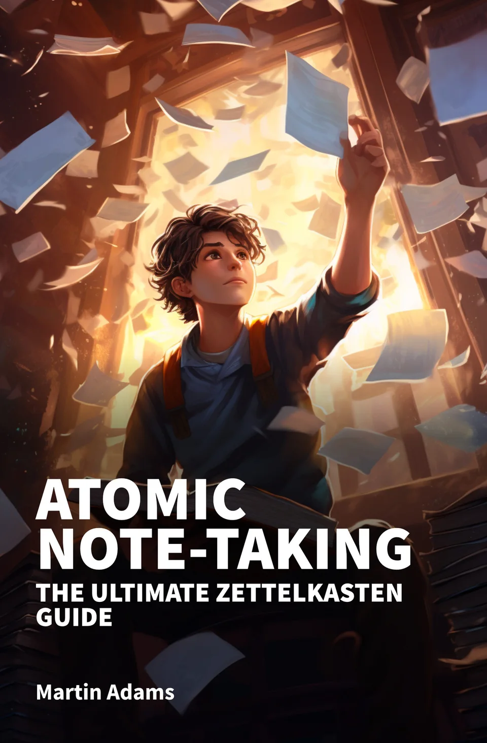 Cover of Atomic Note-Taking: The Ultimate Zettelkasten Guide, by Martin Adams